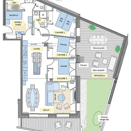 L'estive En Vanoise, 6-10 Pers, Terrasses, Vue Panoramique, Prestations Premium Апартаменты *