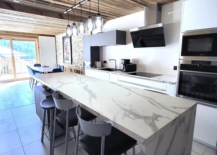 L'Estive En Vanoise, Gite Tout Confort 6-10 Pers, Coeur De Station, Terrasse Panoramique 公寓 *