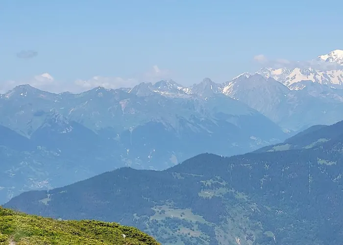 公寓 L'Estive En Vanoise, Gite Tout Confort 6-10 Pers, Coeur De Station, Terrasse Panoramique 拉普拉涅